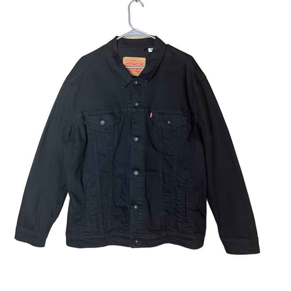 Levi’s Men Classic Trucker Black Jean Jacket Size XXL